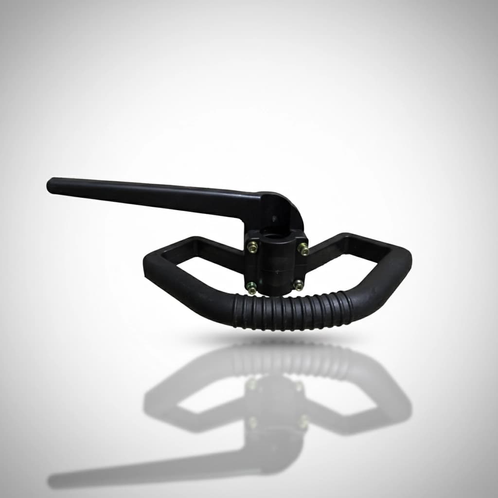 Close-up of a high-quality, ergonomic handle made from durable material.