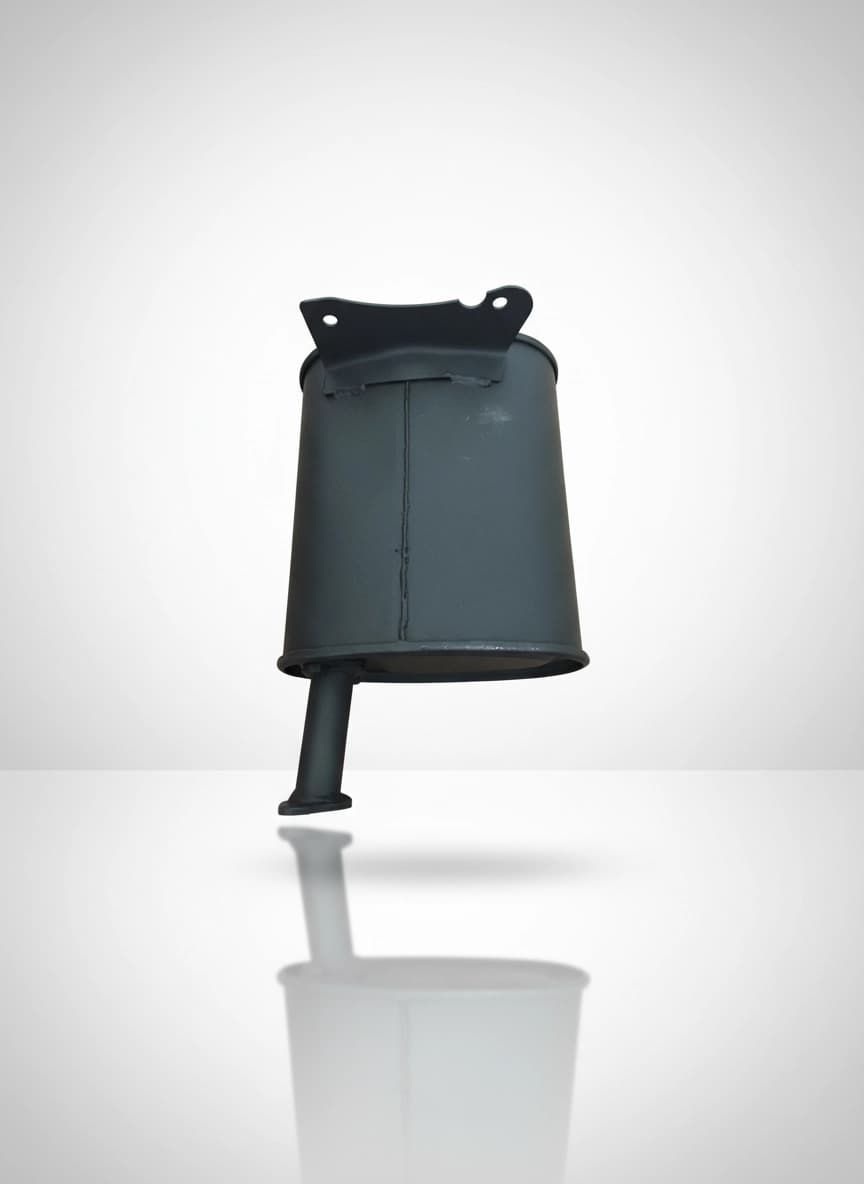 Exhaust muffler silencer for 4-7.5 KW portable generators, reducing noise.