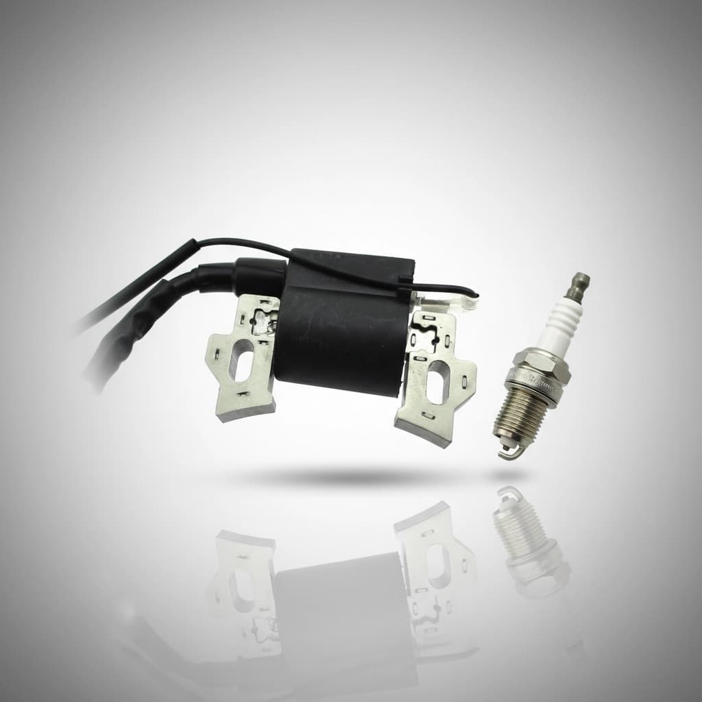 Ignition coil and spark plug set for Honda GX110, GX120, GX140, GX160, GX200 engines